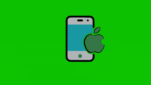 a phone with an apple logo on it