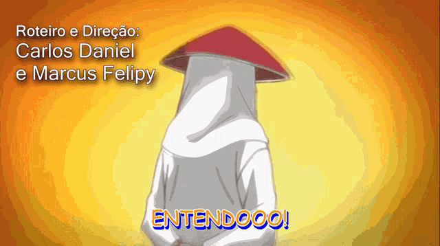 a cartoon of a man with a hat on his head and the words " entendoooo " on the bottom