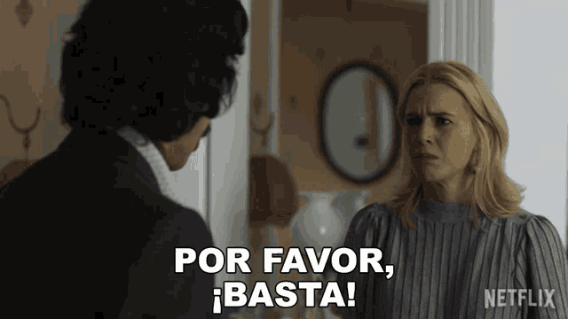 a netflix ad shows a man and woman talking