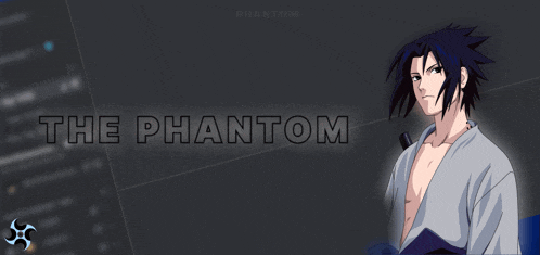 a picture of a man with the words the phantom on the bottom