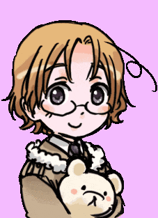 a cartoon of a boy holding a teddy bear