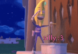 a cartoon character is brushing his teeth with the words silly 3 below him