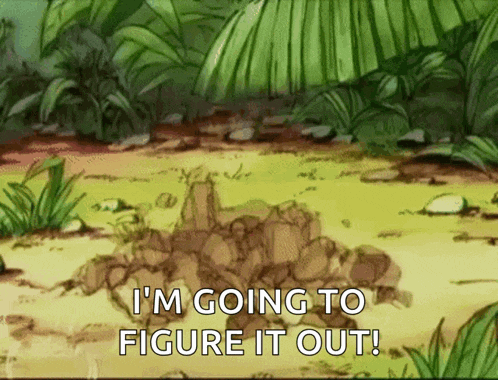 a cartoon scene with the words i 'm going to figure it out on the bottom