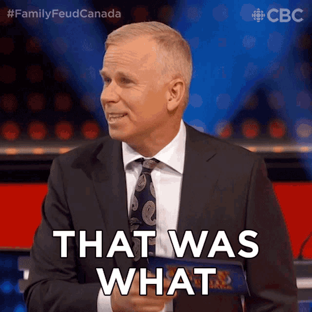 a man in a suit says that was what