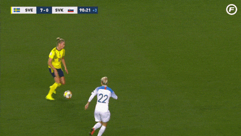 a soccer game between sve and svk is being shown on tv