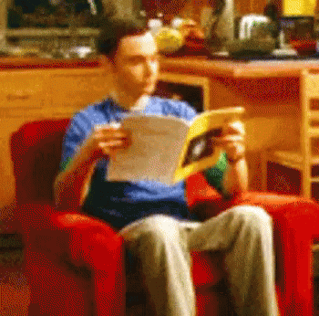 Laugh Reading GIF - Laugh Reading Big Bang Theory GIFs