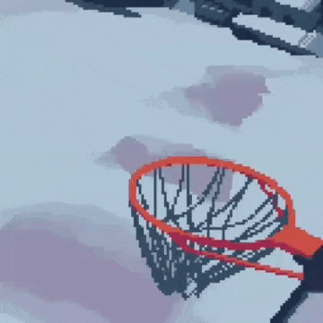 a basketball hoop with a red arrow pointing to the subscribe button