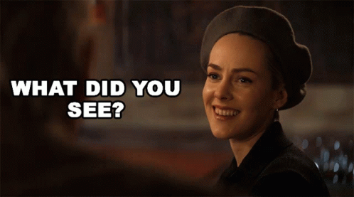 What Did You See Samantha Margolis GIF - What Did You See Samantha Margolis Jena Malone GIFs