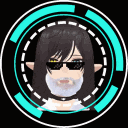 a cartoon character with long hair and a beard is wearing sunglasses and a choker .