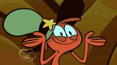 a cartoon character with a disney channel logo on the bottom