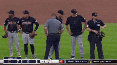 a baseball game is being played between the cleveland indians and the washington nationals