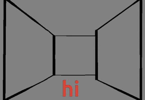 a black and white drawing of a man with the word hi on his chest