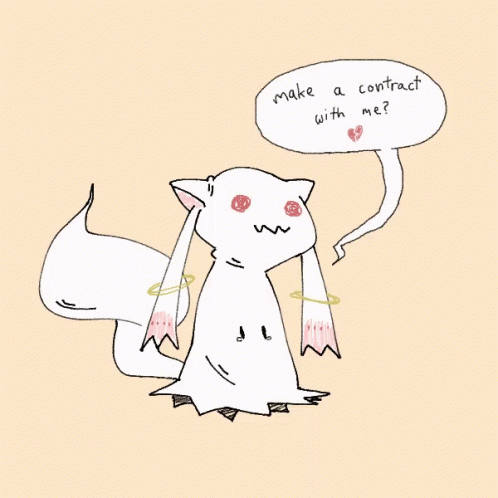 Kyubey Marty1234 GIF - Kyubey Marty1234 Make A Contract With Me GIFs