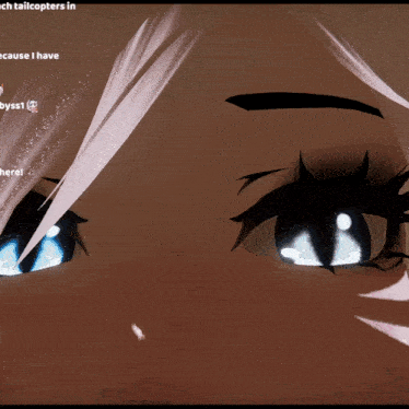 a close up of a girl 's face with the words because i have byss1 on the bottom right