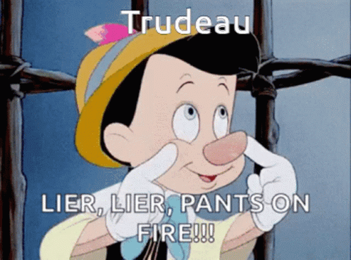 Trudeau Pinocchio GIF - Trudeau Pinocchio Liar Liar Pants On Fire GIFs