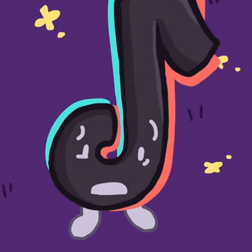 a cartoon drawing of a letter j with a face on it