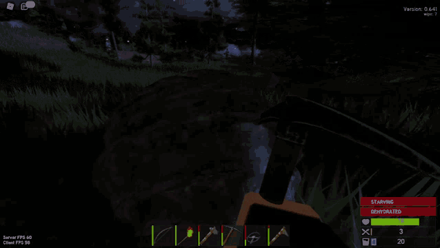 a screenshot of a video game shows a person standing in the grass