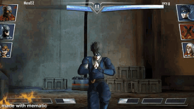 a screenshot of a video game with metal52 playing