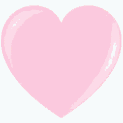 a pink and green heart with a rainbow border on a white background