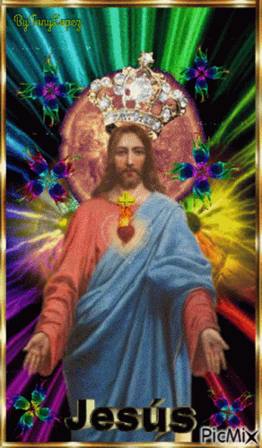 Dios Es Mi Pastor Sagrado Corazon Jesus GIF - Dios Es Mi Pastor Sagrado Corazon Jesus Jesus GIFs