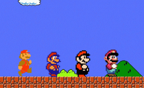 Mario Running Away GIF - Mario Running Away Video Games GIFs