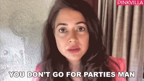 You Dont Go For Parties Man Sameera Reddy GIF - You Dont Go For Parties Man Sameera Reddy Pinkvilla GIFs