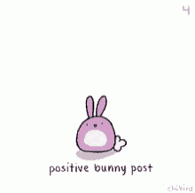 a cartoon of a bunny with a speech bubble that says " i hope you smiled today "