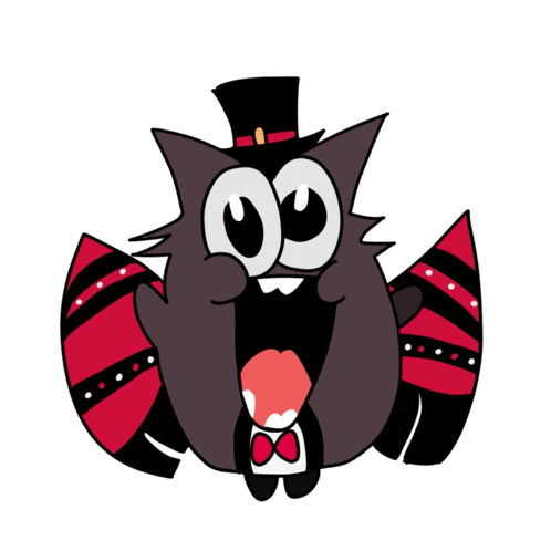 a cartoon cat wearing a top hat and a bow tie