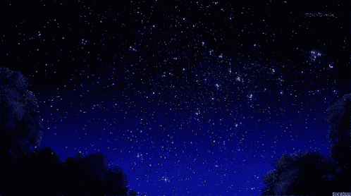a starry night sky with tokyo mx written on the bottom left
