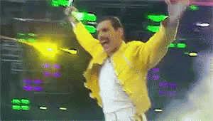 Freddie Mercury Queen GIF - Freddie Mercury Queen Celebrate GIFs