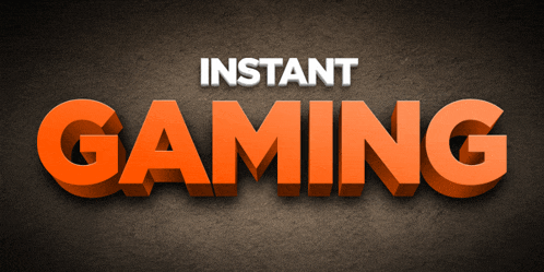 instant gaming is written in orange on a dark background