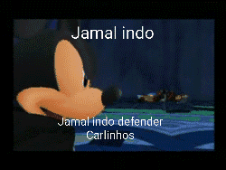 a cartoon of mickey mouse with the name jamal indo