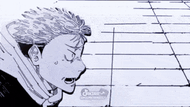 a black and white drawing of a man with the name akira on the bottom right