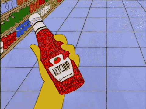 Ketchup Simpsons GIF - Ketchup Simpsons Confused GIFs