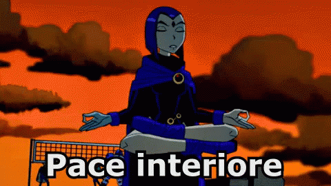 Teens Titans Raven Pace Interiore Meditare Calma Tranquillità GIF - Teens Titans Raven Inner Peace GIFs
