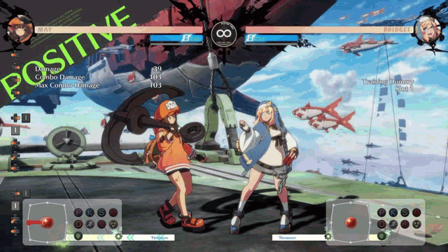 a screenshot of a video game with the word positive on the top