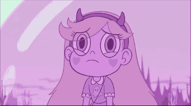 star butterfly from star vs the forces of evil is wearing a purple outfit