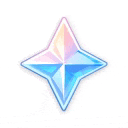 it looks like a star with a rainbow colored center .