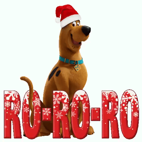 Scooby Doo Ro Ro Ro GIF - Scooby Doo Ro Ro Ro Christmas GIFs