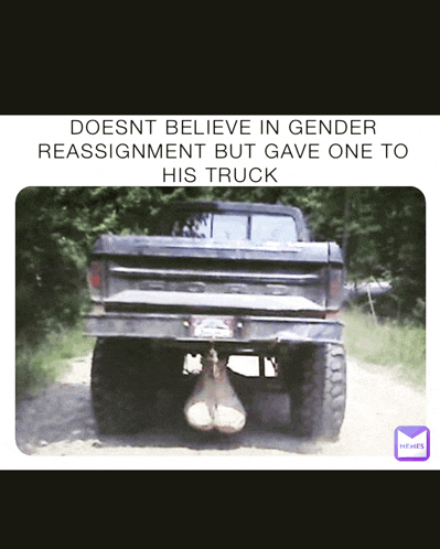 a ford truck with two balls in the back
