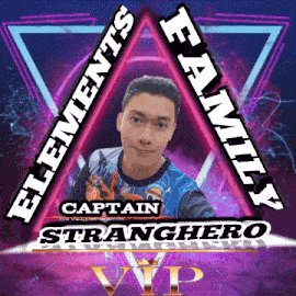 an advertisement for elements team captain strangero