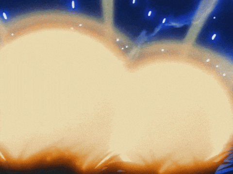 a painting of a heart shaped object with a blue sky in the background