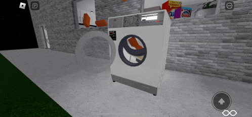 a white washing machine with a smiley face on the front