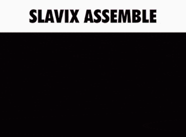 a picture of a girl with the words slavix assemble above her
