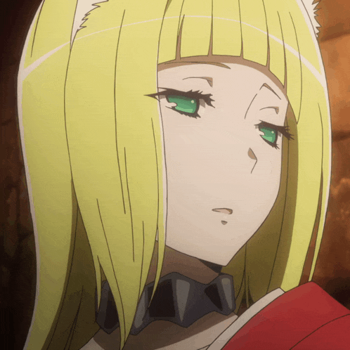a girl with blonde hair and green eyes is wearing a choker