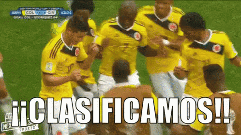 Clasificamos James Rodriguez Colombia Futbol Festejo Mundial GIF - We Classified James Rodriguez Soccer GIFs