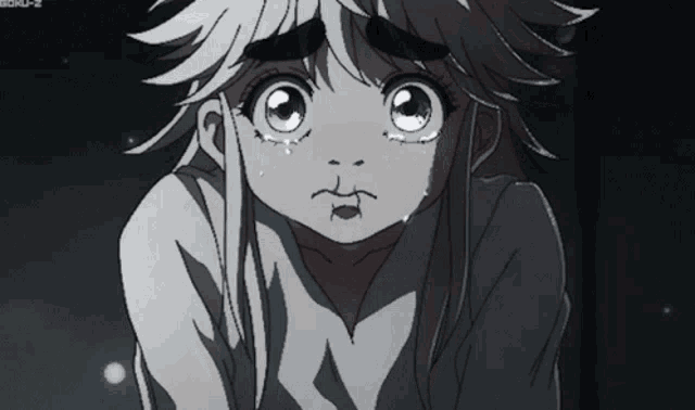a close up of a girl 's face with the word boku-z on the bottom right