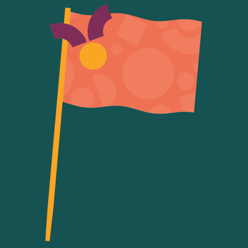 an orange flag with the word oranje fonds written on it