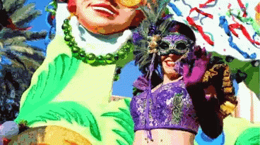 Mardi Gras Blowing Kisses GIF - Mardi Gras Blowing Kisses Parade GIFs