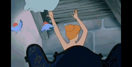 a cartoon of a naked woman reaching for a cloud in the sky